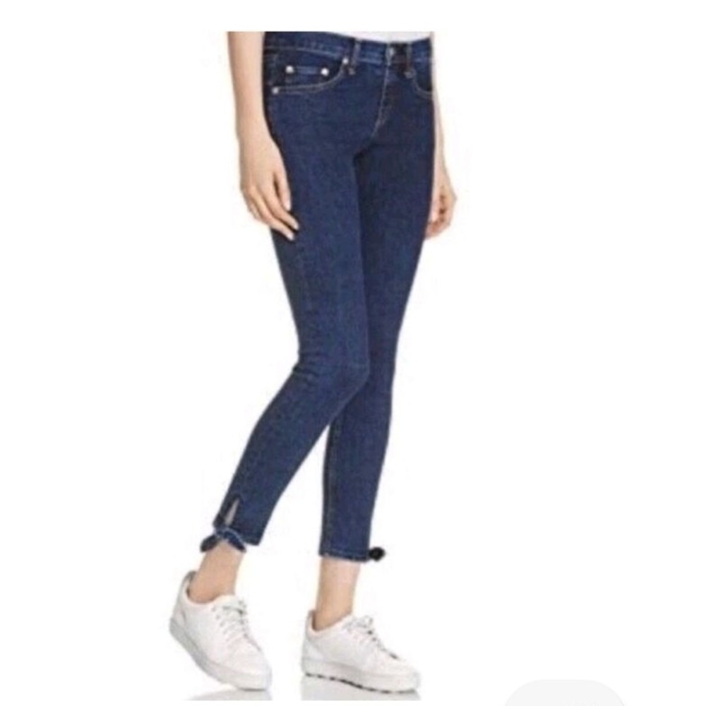 RAG & Bone Stevie Jean ankle tie skinny street Women SZ 26 low rise casual‎